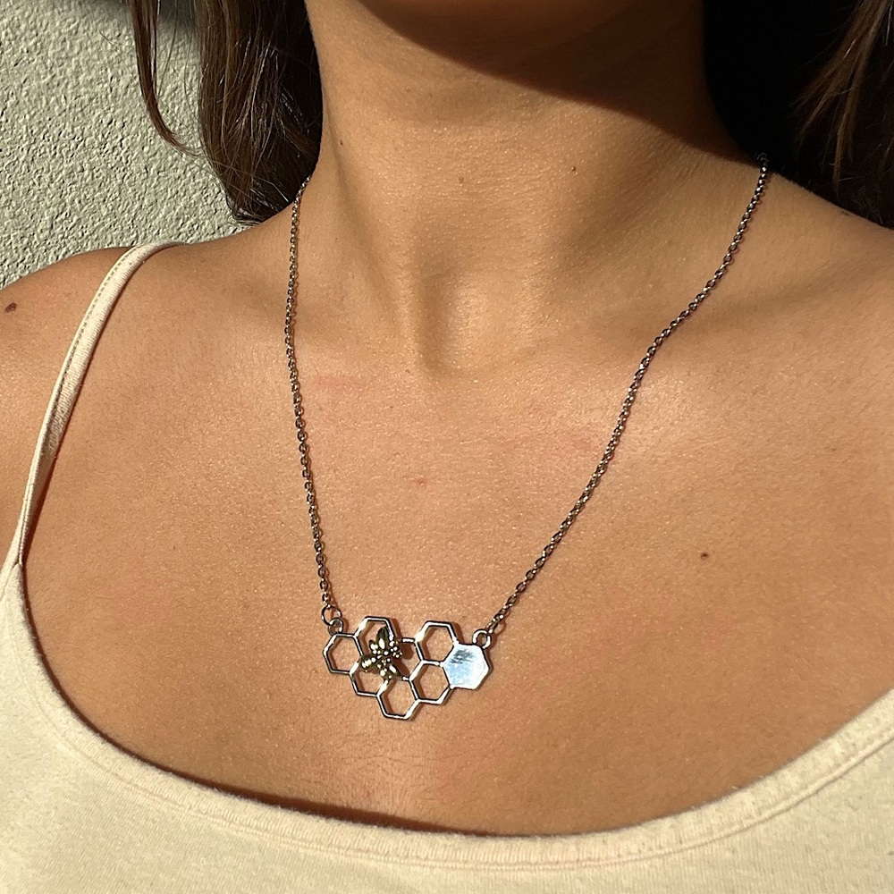 honeycomb necklace